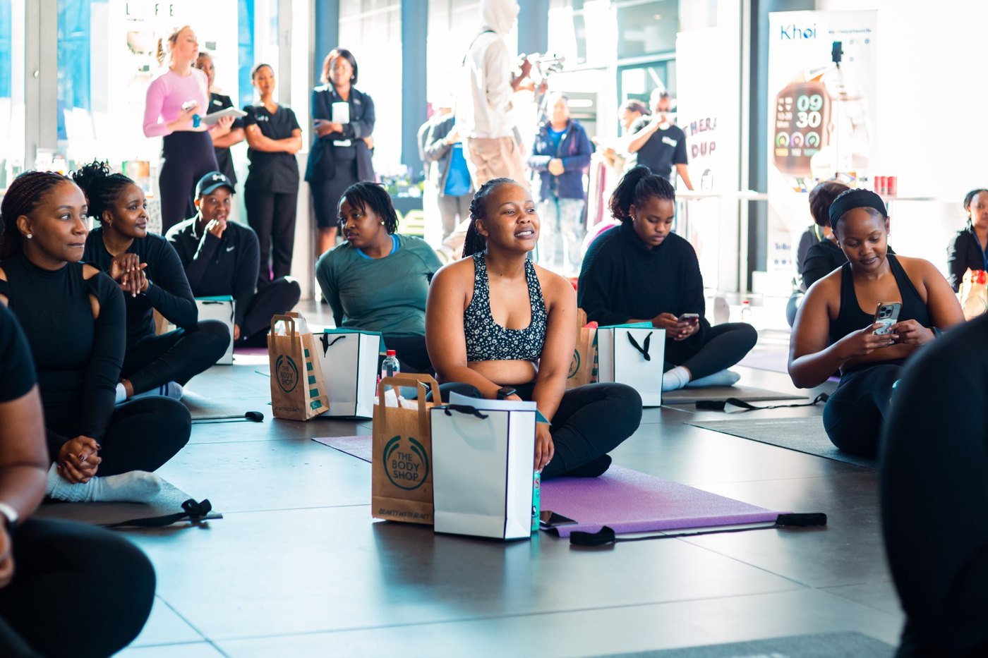 Wellness participants gathered at BMW Menlyn