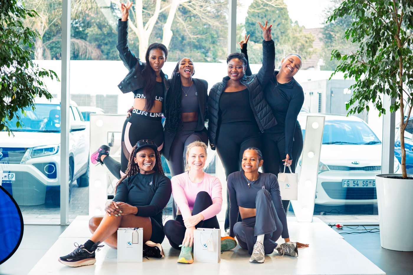 BMW Menlyn wellness session with brand partner gifting