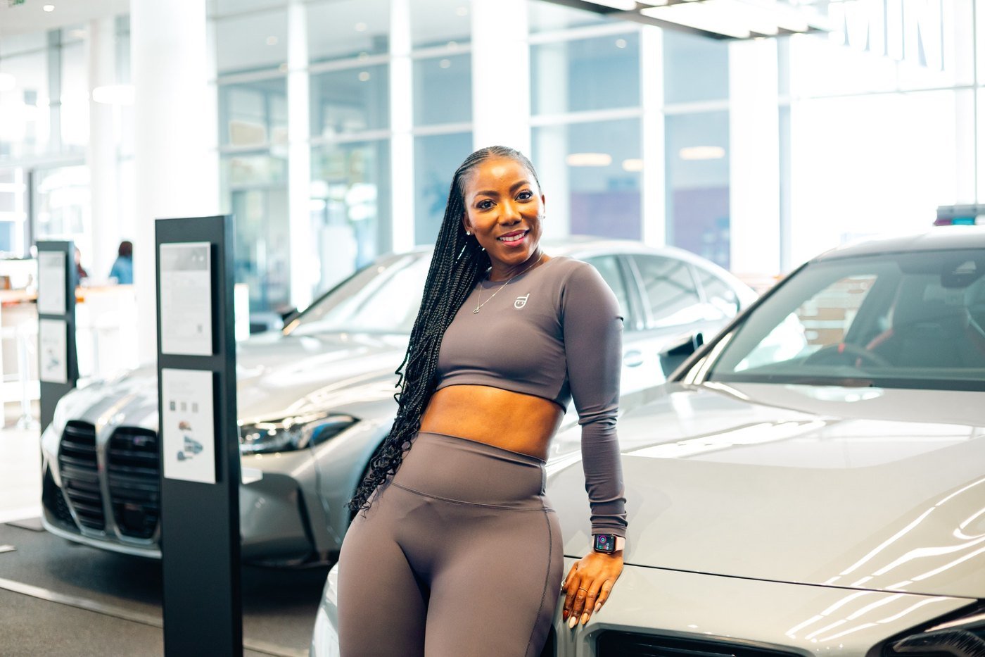 Group photo at a BMW Menlyn wellness activation